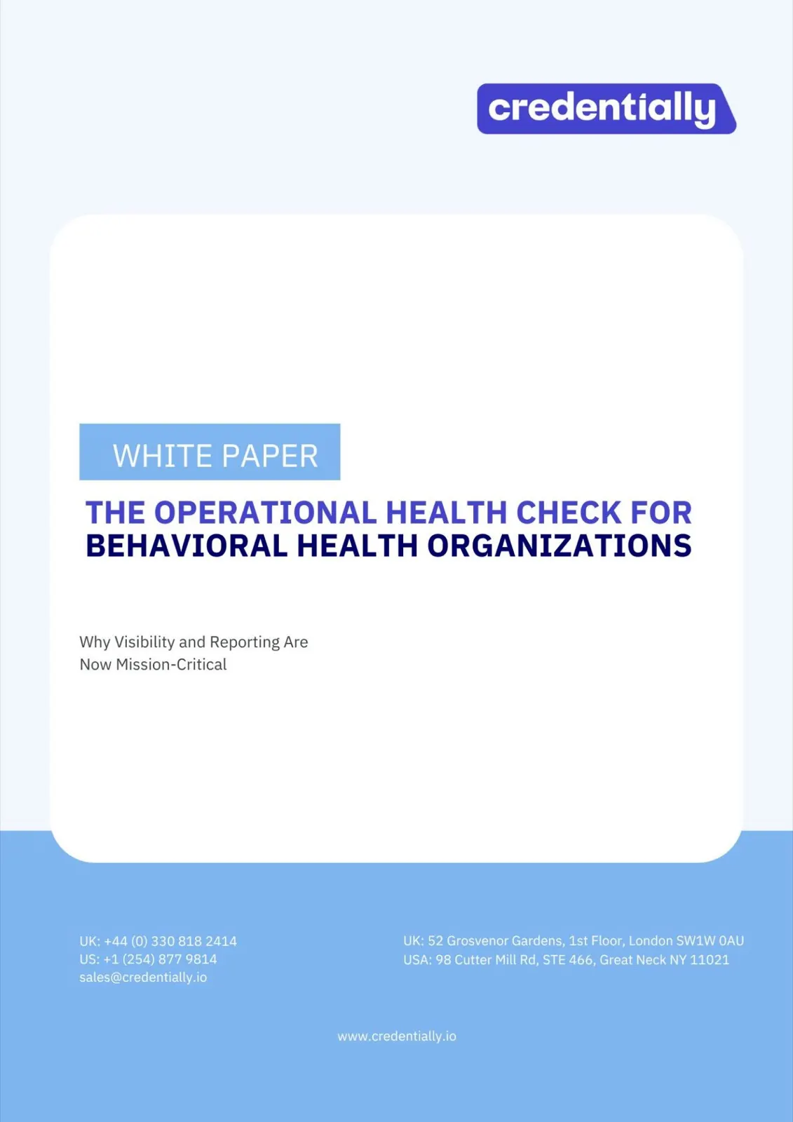 The Credentially white paper cover