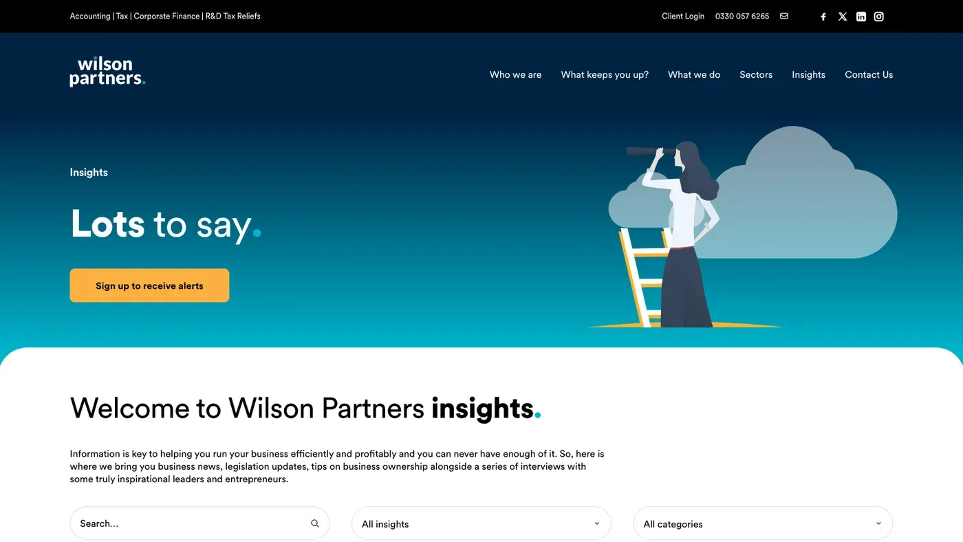 The Wilson Partners Insights hub