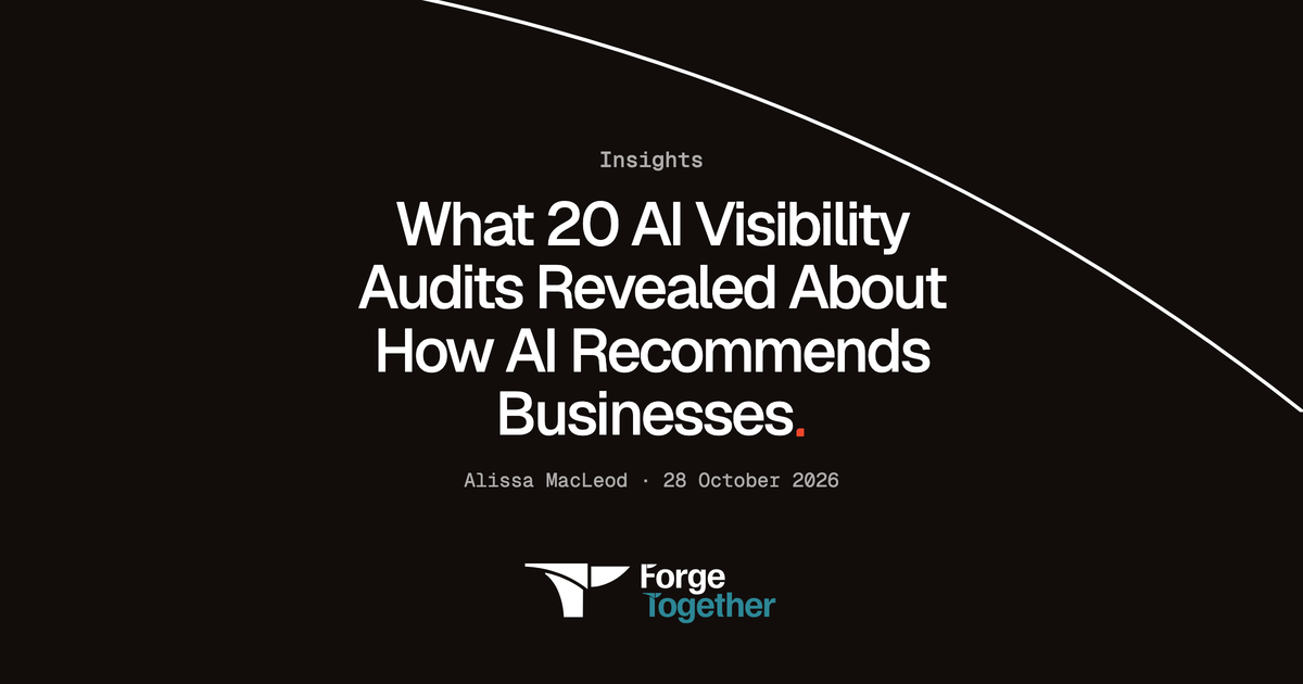 What 20 AI Visibility Audits Revealed About How AI Recommends Businesses, Insights